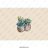 Succulent Tumbler, Cactus Plant Tumbler, Leopard Print Planter Tumbler, Trendy Drinkware, Gift Idea, Unique Tumblers, Plant Lover Gift - Tawshia