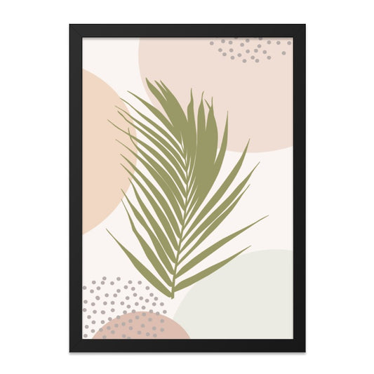 Palm Leaf Wall Art, Abstract Plant Print, Modern Botanical Art, Tropical Home Decor, Minimalist Art, Boho Wall Decor, Neutral Art Print - Tawshia