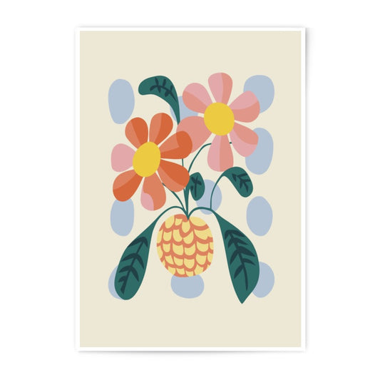 Floral Photographic Print, Botanical Art Print, Flower Wall Art, Modern Home Decor, Colorful Floral Print, Flower Illustration Print - Tawshia