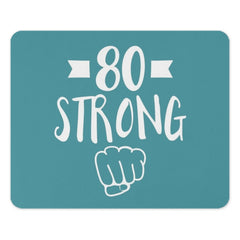 80th Birthday Mouse Pad, 80 Strong, Birthday Gift for Him, Birthday Gift for Her, Eighty Birthday, Celebration Mousepad - Tawshia