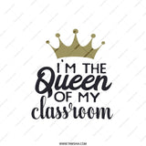 Queen of Classroom Pillow, Teacher Gift, Teacher Appreciation, Decorative Pillow, School Decor, Education Gifts, Teacher Pillow Gift - Tawshia