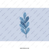 Blue Leaf Tumbler, Modern Floral Tumbler, Minimalist Plant Art Tumbler, Unique Gift Idea, Stylish Travel Mug, Trendy Drinkware - Tawshia