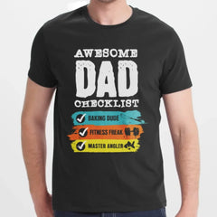 Awesome Dad Checklist Funny Cool Gift T-shirt product type
