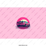 Retro Car Tumbler, JDM Tumbler, 80s Car Gift, Pink Tumbler, Vaporwave Tumbler, Aesthetic Tumbler, Car Lover Gift, Gift for Him - Tawshia