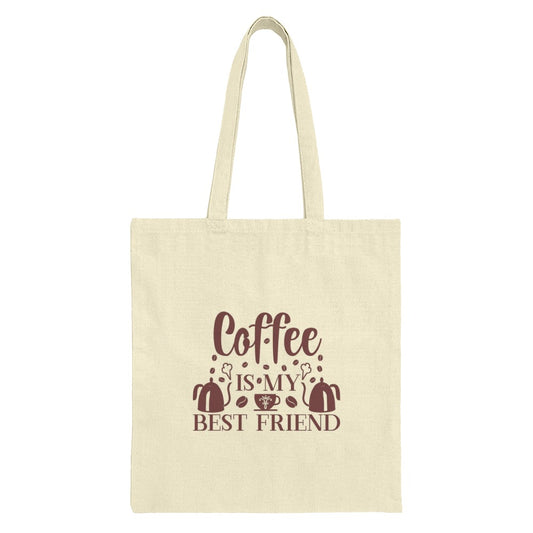 Coffee Is My Best Friend Tote Bag, Unique Gift for Coffee Lover, Everyday Tote Bag, Shopping Bag, Book Bag, Reusable Grocery Bag - Tawshia