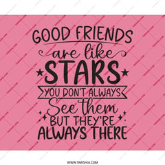 Good Friends Mouse Pad, Friendship Quote Mousepad, Gift for Friend, Cute Pink Desk Decor, Office Accessories, Motivational Mouse Pad - Tawshia