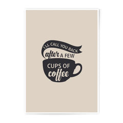 Coffee Photographic Print, Office Decor, Funny Quote Art, Wall Art Print, Coffee Lover Gift, Minimalist Art, Kitchen Decor, Home Decor - Tawshia