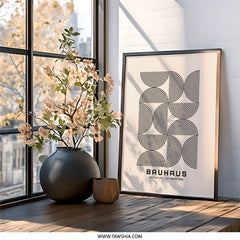 Bauhaus Wall Art, Geometric Print, Modern Wall Decor, Abstract Art Print, 1923 Poster, Minimalist Artwork, Home Decor, Living Room Art - Tawshia