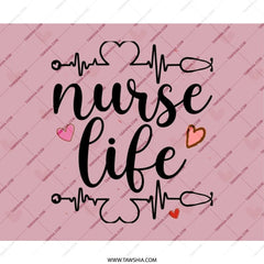 Nurse Life MousePad, Healthcare Hero Gift, Nursing Student Desk Accessory, Nurse Appreciation, Cute Heartbeat, Medical Professional Office - Tawshia