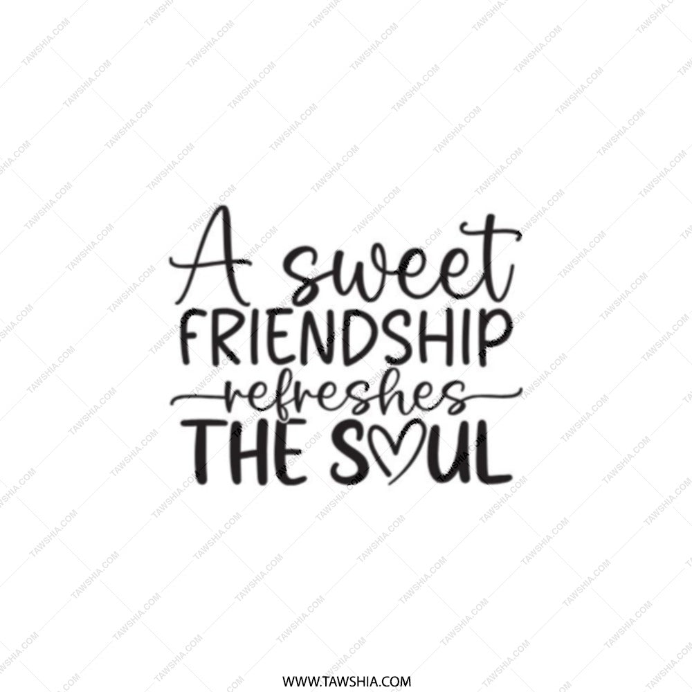 Friendship Pocket Mirror, Soul Refreshing Quote, Gift for Friend, Best Friend Present, Compact Mirror, Travel Mirror - Tawshia