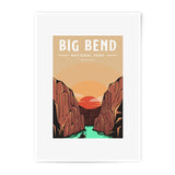 Big Bend National Park Photographic Print, Texas Landscape Art, Retro Travel Poster, Nature Photography, Wall Decor, Home Decor - Tawshia