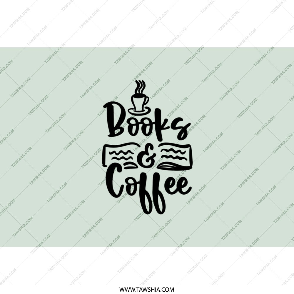 Books and Coffee Tumbler, Book Lover Gift, Coffee Lover Tumbler, Reader Gift Idea, Gift for Bookworm, Coffee Tumbler Cup - Tawshia