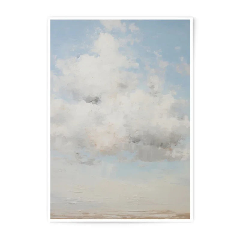 Cloudscape Photographic Prints, Sky Cloud Art Print, Soft Pastel Home Decor, Dreamy Sky Wall Art, Modern Landscape Fine Art Photography - Tawshia