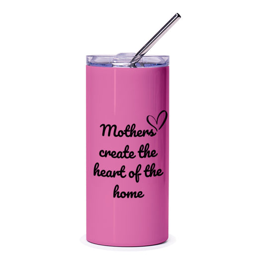 Mothers Heart of Home Tumbler, Mothers Day Gift, Mom Tumbler, Gift for Mom, Best Mom Ever, Mom Birthday Gift, Pink Tumbler, Home Tumbler - Tawshia