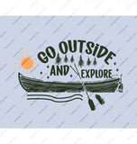 Go Outside and Explore Nature Scene Art product