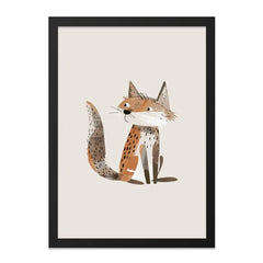 Fox Wall Art Print, Cute Animal Wall Decor, Nursery Art, Kids Room Decor, Playroom Art, Scandinavian Style Art - Tawshia