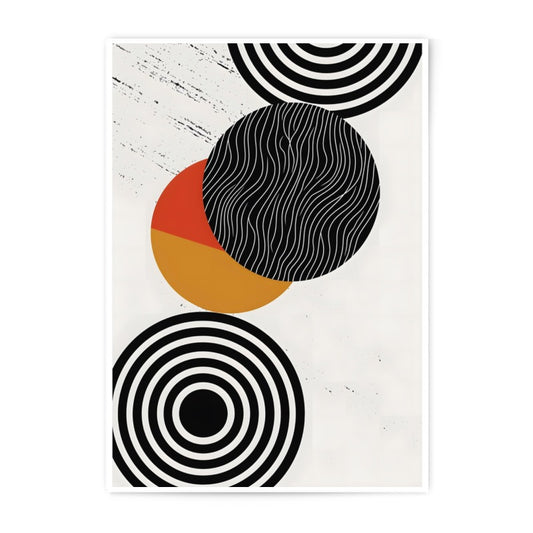 Abstract Circles Photographic Print, Modern Art Print, Geometric Art Decor, Contemporary Wall Art, Home Decor, Circle Art - Tawshia