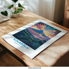 Kinabalu National Park Photographic Print, Mountain Art Print, Tropical Landscape Wall Decor, Nature Photography, Travel Poster - Tawshia