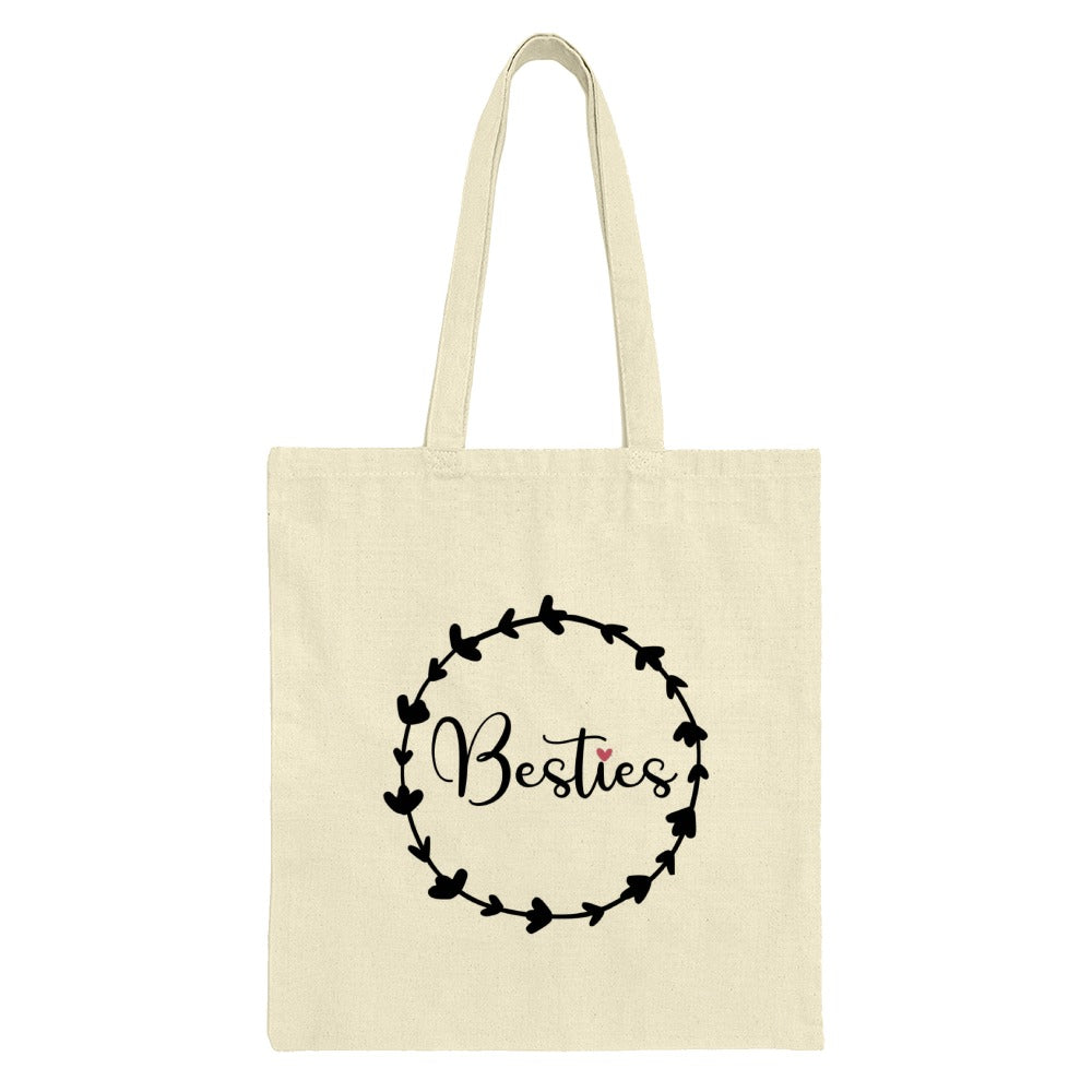 Besties Tote Bag, Best Friends Gift, Gift for Bestie, Best Friend Tote, Cute Tote Bag, Minimalist Tote Bag, Everyday Bag, Shopping Bag - Tawshia