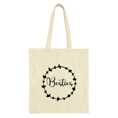 Besties Tote Bag, Best Friends Gift, Gift for Bestie, Best Friend Tote, Cute Tote Bag, Minimalist Tote Bag, Everyday Bag, Shopping Bag - Tawshia