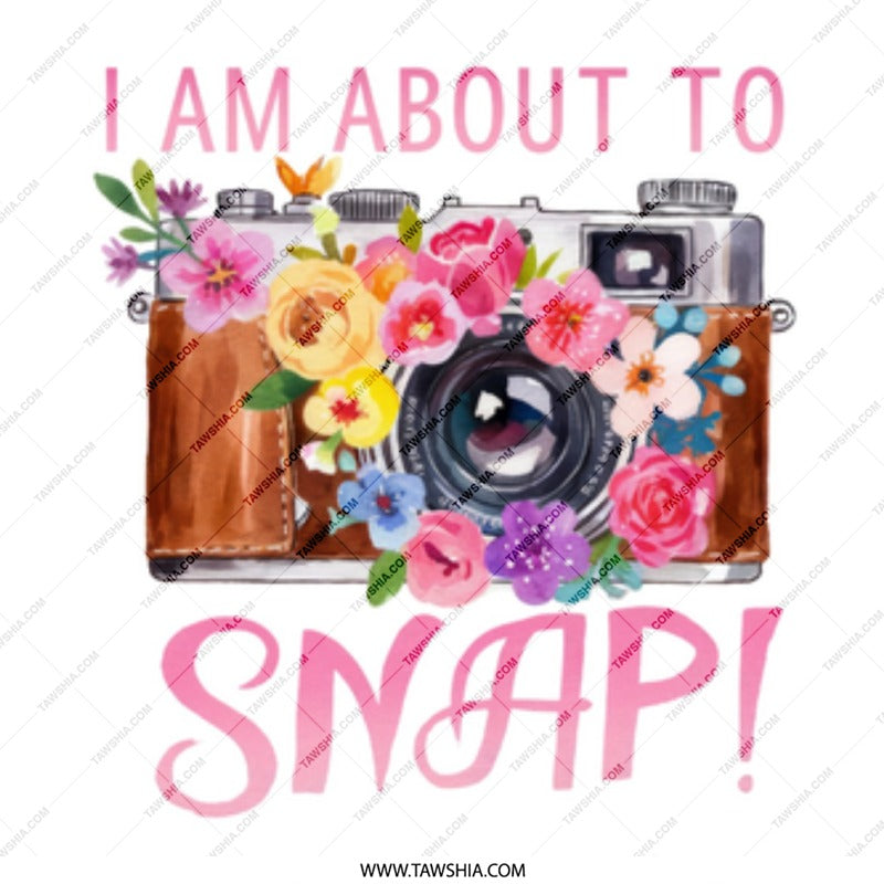 Floral Camera Mug, Photographer Gift Idea, I Am About To Snap Mug, Photography Lover Mug, Cute Mug, Gift for Photographers, Funny Coffee Mug - Tawshia