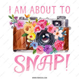 Floral Camera Mug, Photographer Gift Idea, I Am About To Snap Mug, Photography Lover Mug, Cute Mug, Gift for Photographers, Funny Coffee Mug - Tawshia
