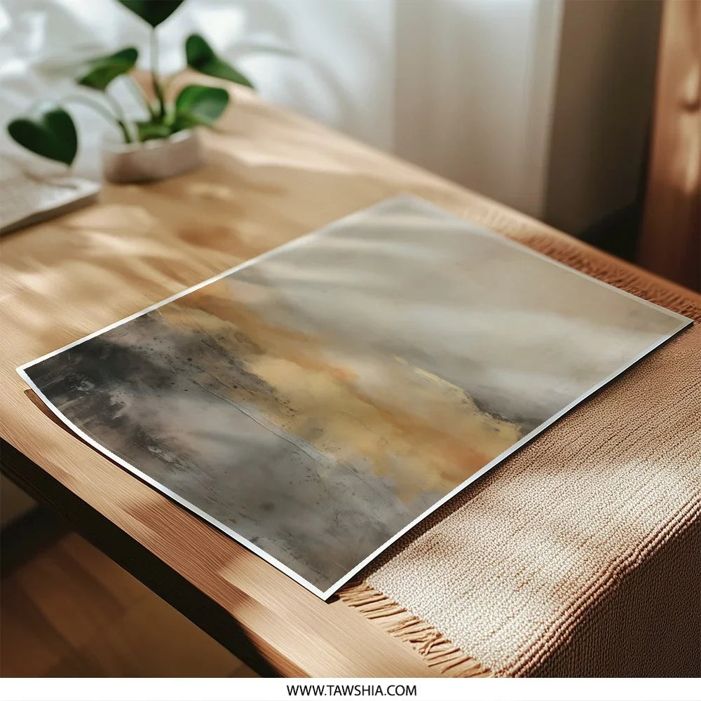 Abstract Landscape Photographic Print, Neutral Tones Art, Modern Wall Decor, Home Decor Art, Contemporary Artwork Print - Tawshia