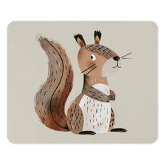 Cute Squirrel Mouse Pad, Cartoon Animal Design, Office Decor, Gaming Mousepad, Animal Lover Gift, Unique Mouse Pad - Tawshia