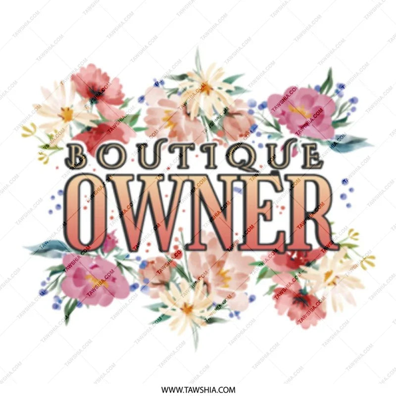 Boutique Owner Floral Art Print Product