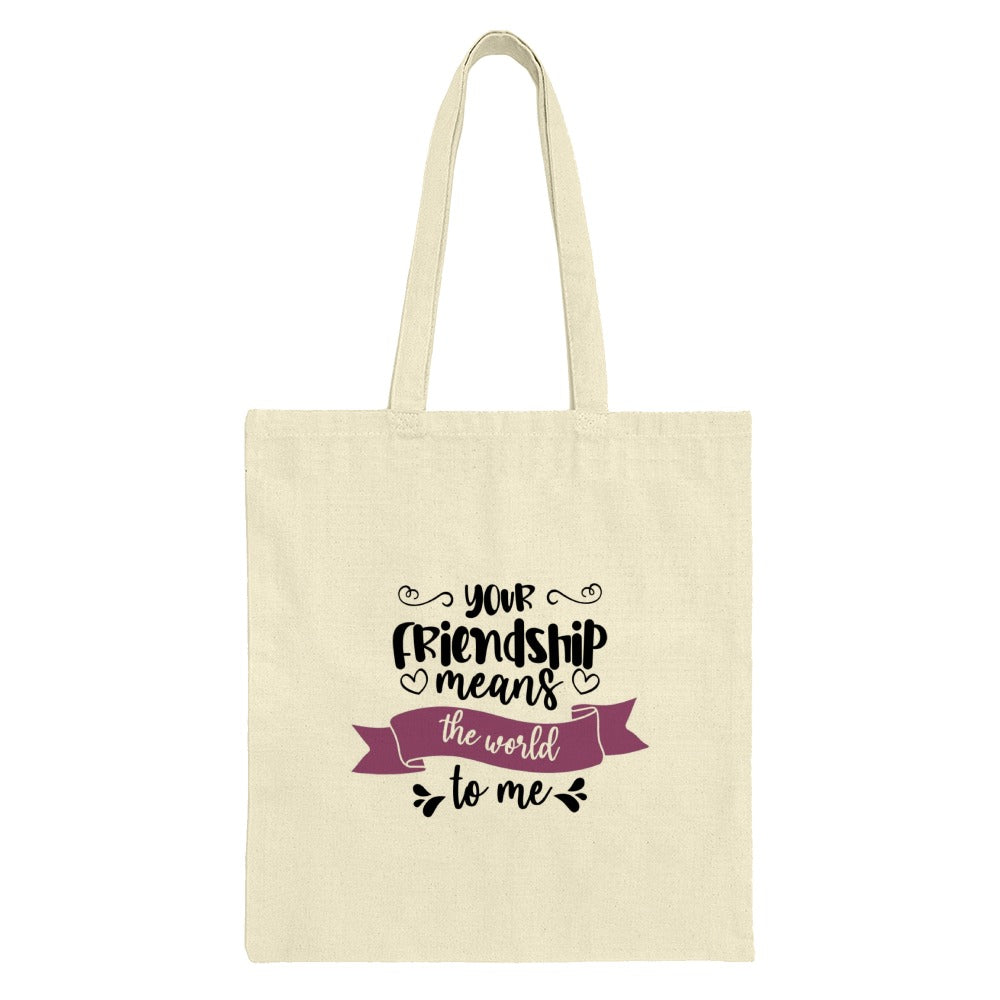 Friendship Tote Bag, Gift for Friend, Best Friend Gift, Appreciation Gift, Thank You Gift, Sentimental Tote, Friend Birthday Gift, Canvas - Tawshia