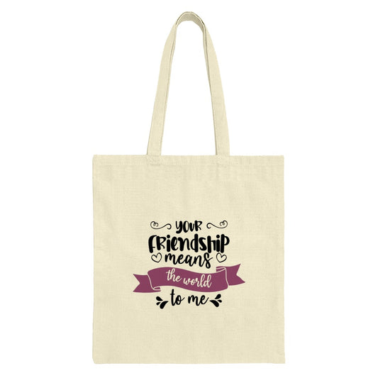 Friendship Tote Bag, Gift for Friend, Best Friend Gift, Appreciation Gift, Thank You Gift, Sentimental Tote, Friend Birthday Gift, Canvas - Tawshia