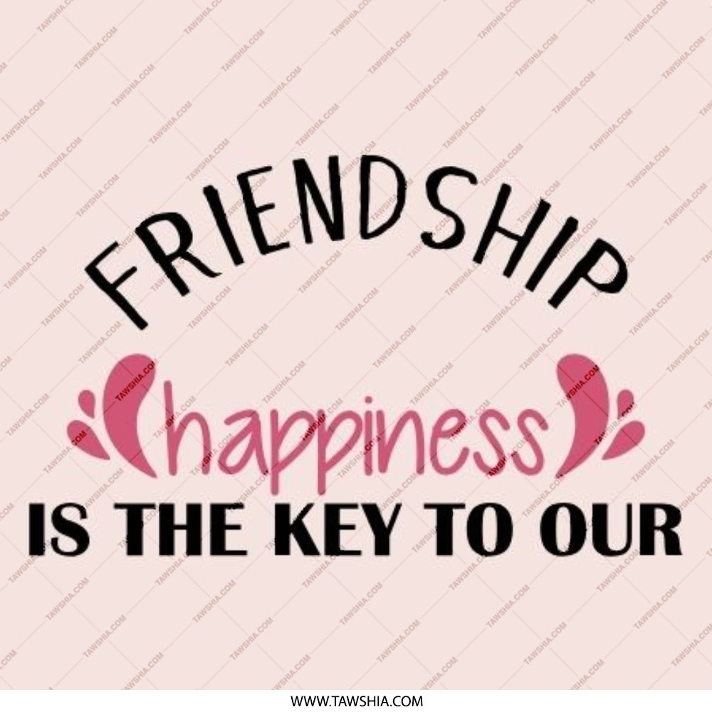 Friendship and Happiness Pinback Button, Cute Friendship Gift, Friendship Key Button, Positive Vibes Pin, Friendship Quote Pin - Tawshia