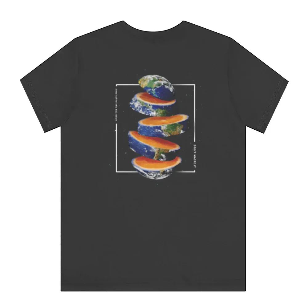 Sliced Earth Artistic Graphic Design T-shirt product