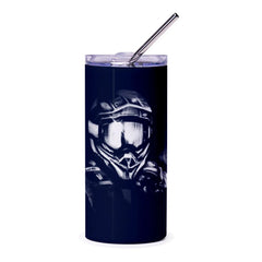 Stylish Motorcyclist Graphic Travel Tumbler product
