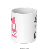 Lipstick Is A Girl's Best Friend Mug, Makeup Lover Gift, Beauty Theme Mug, Funny Mug, Coffee Mug, Tea Mug, Gift For Her, Girl Boss Mug - Tawshia