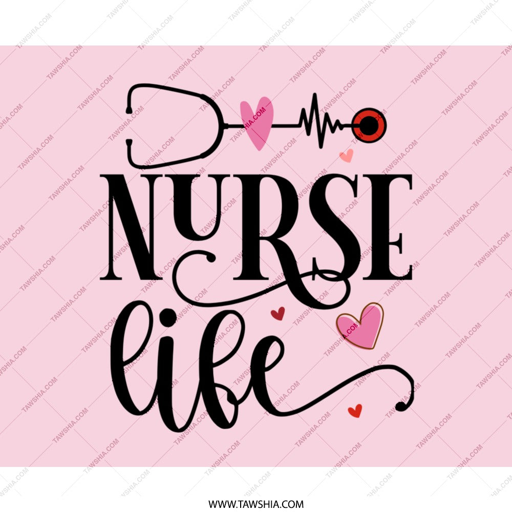 Nurse Life Mouse Pad, Medical Mousepad, Cute Doctor Mouse Pad, Gift for Nurse, Heartbeat Stethoscope Mousepad, Valentines Day Gift - Tawshia