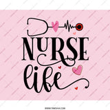 Nurse Life Mouse Pad, Medical Mousepad, Cute Doctor Mouse Pad, Gift for Nurse, Heartbeat Stethoscope Mousepad, Valentines Day Gift - Tawshia