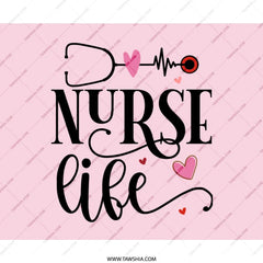 Nurse Life Mouse Pad, Medical Mousepad, Cute Doctor Mouse Pad, Gift for Nurse, Heartbeat Stethoscope Mousepad, Valentines Day Gift - Tawshia