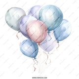 Balloons Mug, Watercolor Balloons Design, Party Mug, Celebration Mug, Birthday Mug, Pastel Balloons Mug, Unique Mug, Gift Mug - Tawshia