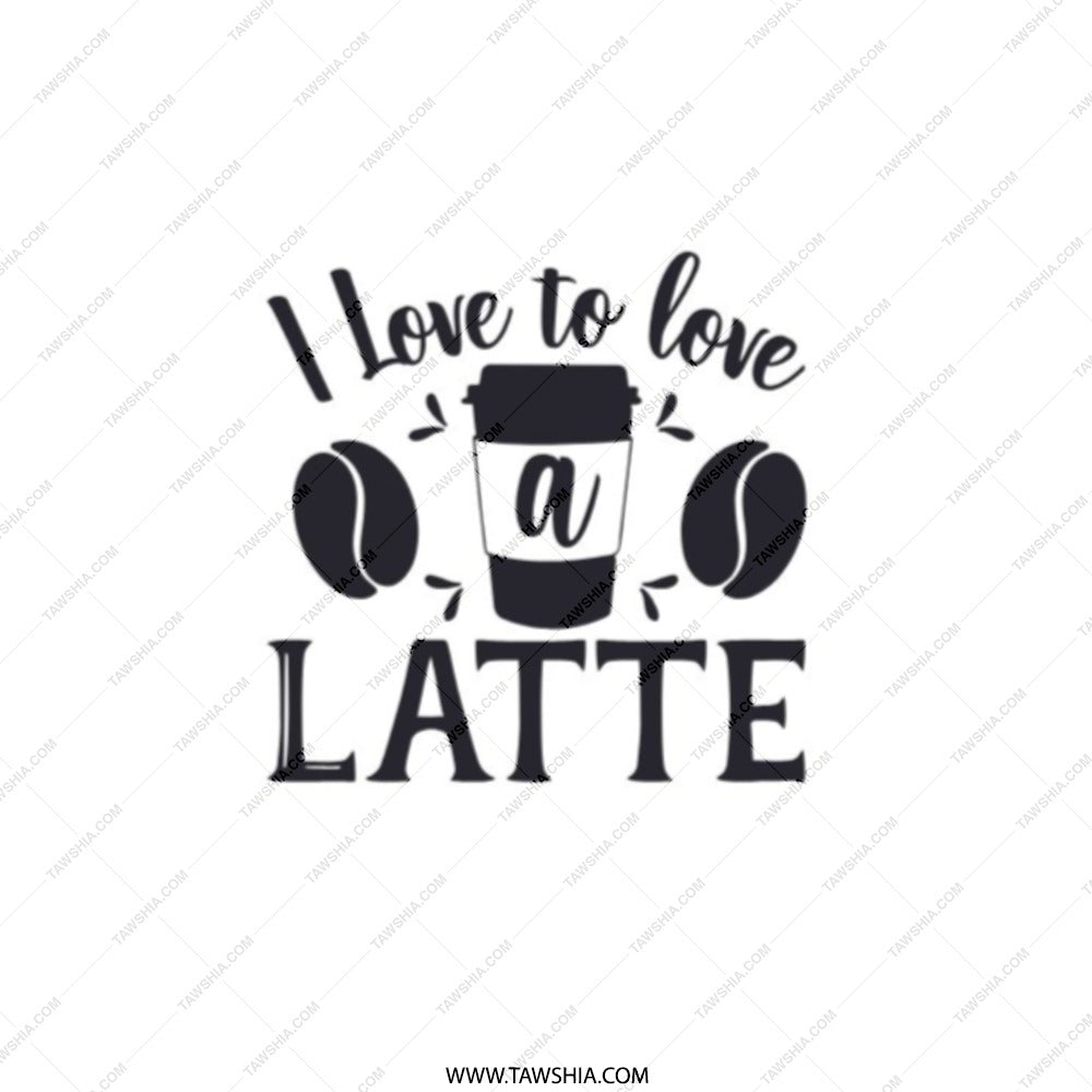 I Love Latte Pocket Mirror, Coffee Lover Gift, Compact Mirror, Cute Mirror, Gift For Her, Travel Mirror, Makeup Mirror, Latte Art - Tawshia