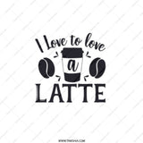 I Love Latte Pocket Mirror, Coffee Lover Gift, Compact Mirror, Cute Mirror, Gift For Her, Travel Mirror, Makeup Mirror, Latte Art - Tawshia