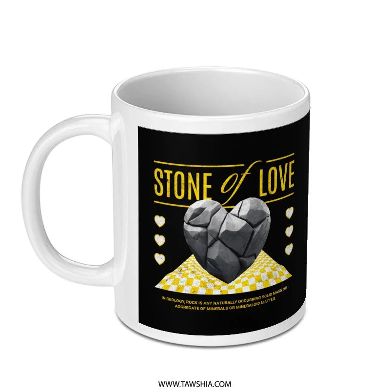 Stone of Love Heart Mug Stylish Cup product