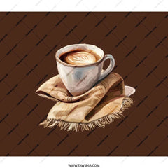 Coffee Cup Backpack, Latte Art Design, Unique Backpack, Coffee Lover Gift, Stylish Backpack, Everyday Backpack (133 characters) - Tawshia