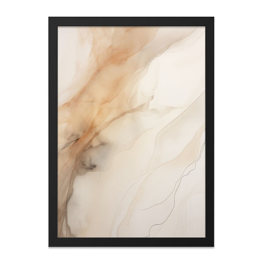 Abstract Fluid Wall Art, Beige Brown Painting Print, Modern Art Decor, Neutral Color Artwork, Home Office Decor, Minimalist Art Print - Tawshia