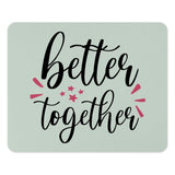 Better Together Mouse Pad, Cute Stars Design, Desk Decor, Office Gift, Gamer Pad, Work From Home Accessory, Motivation Mousepad - Tawshia
