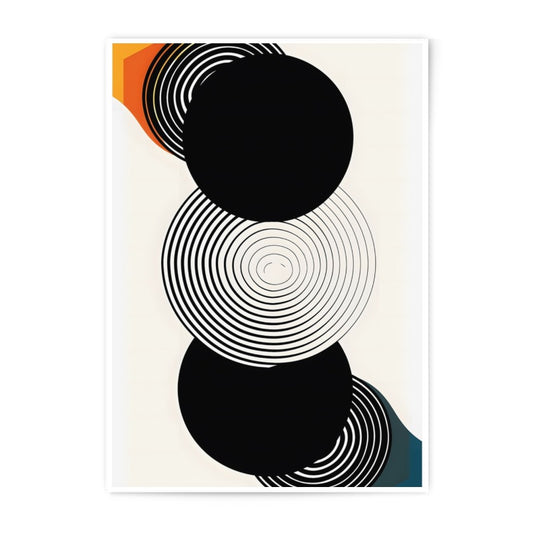 Abstract Circles Photographic Print, Modern Art Print, Geometric Wall Decor, Minimalist Art, Home Decor, Circle Art, Wall Art, Art Print - Tawshia