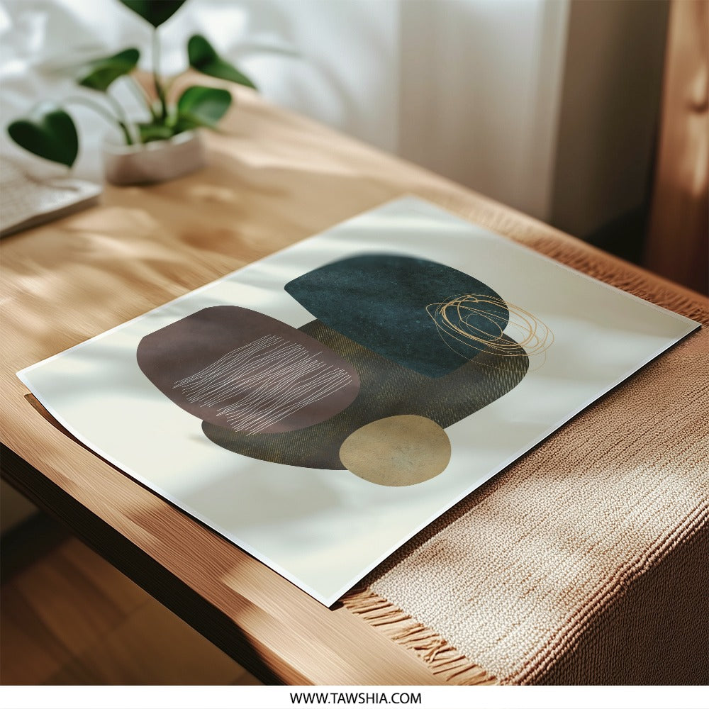 Abstract Photographic Print, Modern Wall Art, Minimalist Art Print, Home Decor, Geometric Shapes, Earth Tones, Contemporary Art, Photo - Tawshia