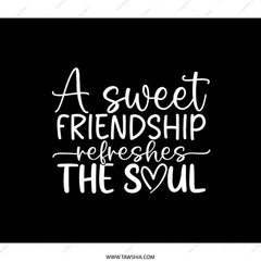 Friendship Backpack, Soulful Backpack, Inspirational Backpack, Best Friend Gift, Sweet Friendship Quote, School Backpack, College Backpack - Tawshia