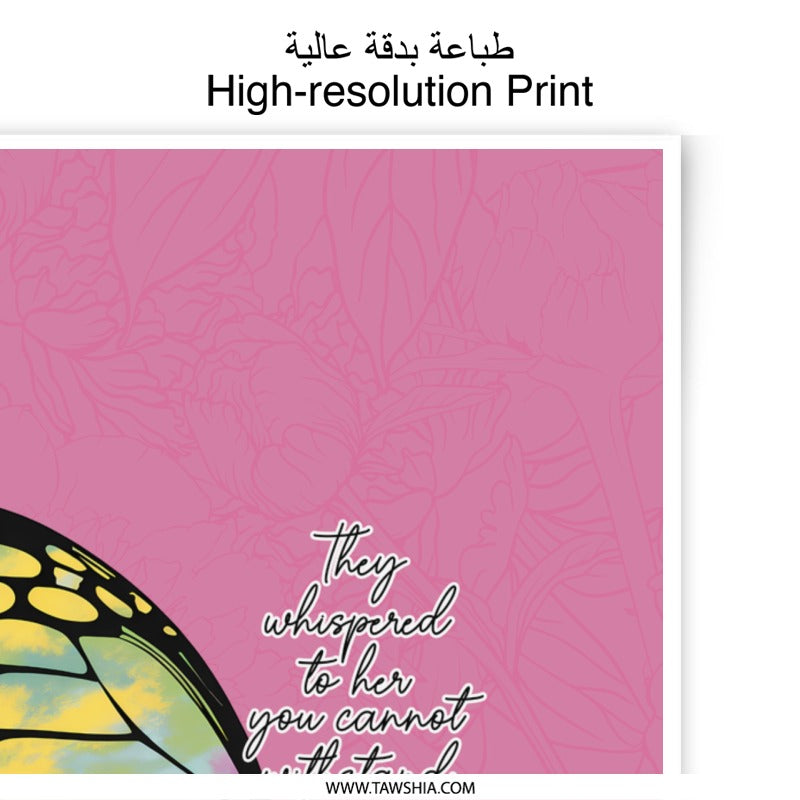 Butterfly Photographic Prints, I am the Storm Art, Inspirational Wall Decor, Pink Butterfly Print, Motivational Quote, Home Decor Prints - Tawshia
