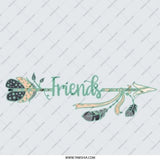 Friends Arrow Pinback Button, Friendship Gift, Best Friend Button, Arrow Button, Unique Gift, Trendy Badge, Friend Badge, Cute Pinback - Tawshia